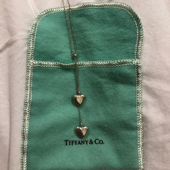Tiffany & Co. Jewelry - Tiffany & Co. Rare double hanging heart necklace